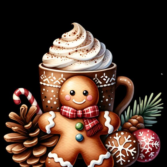 North Pole Kitchen Towels, Gingerbread Cookie Towel, Christmas Kitchen Towel Set - Picture 4 of 10